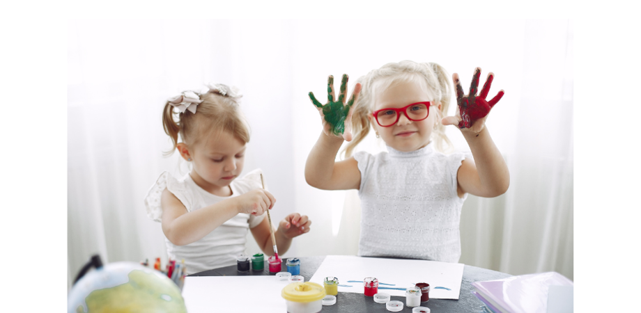 Children painting