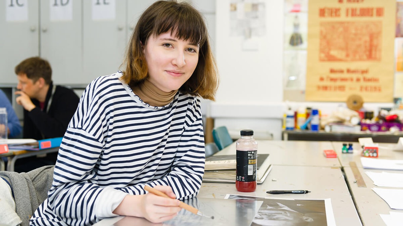 Art And Design Students Train In The White Building At Truro 