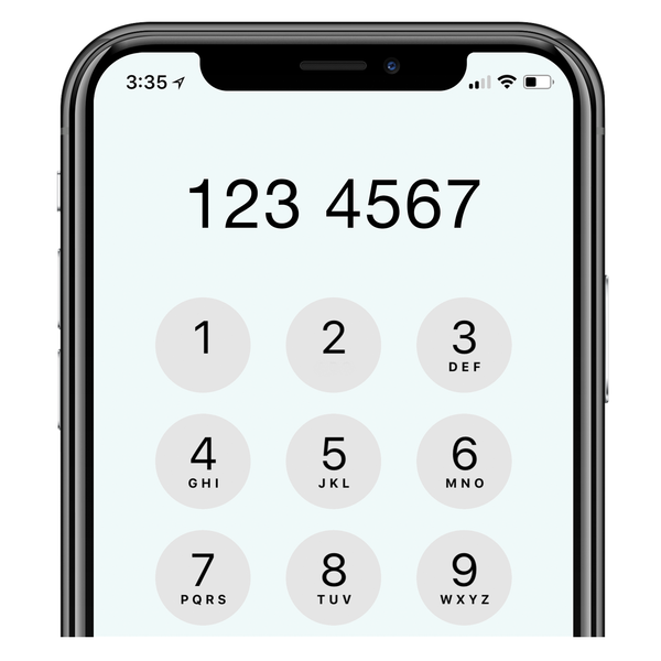 mobile phone dialling number